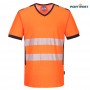 Portwest dobrovidna delovna majica PW310 Hi-Vis PW3 - V izrez