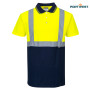 Portwest dobrovidna delovna polo majica S479 Contrast Hi-Vis