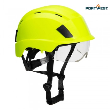 Portwest višinska zaščitna čelada z vizirjem PS80 EN 12492 EN 397 EN 166